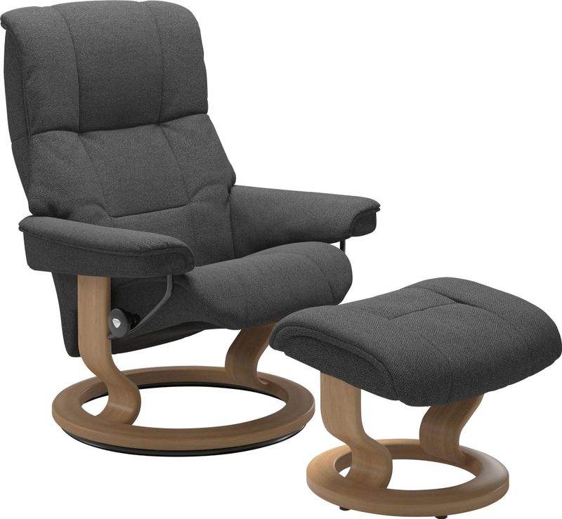 Stressless Relaxsessel-Set "Mayfair", mit Hocker, mit Classic Base, in 3 Größen, Gestell Eiche