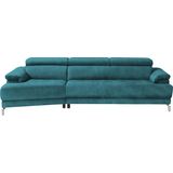 Egoitaliano Ecksofa "Soul, extravagantes Designsofa, Megasofa, super bequem, tolle Details", mit Trapez-Abschlußelement, inkl verstellbarer Kopfteile