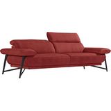Egoitaliano 2,5-Sitzer "Anais, Designsofa mit hohem Sitzkomfort, Designfuß,", inkl. verstellbarer Kopfteile