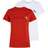 Calvin Klein Jeans T-Shirt "2-PACK MONOLOGO SLIM TEE", (Packung, 2er-Pack)