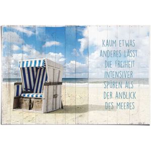 Reinders Poster "Freiheit am Strand Spruch", (1 St.)