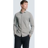 NO EXCESS Langarmhemd "No Excess Jersey Stretch Mélange Hemd"