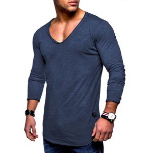behype Langarmshirt "NUKE L/S", mit V-Ausschnitt