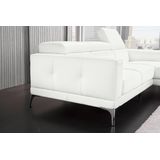 Egoitaliano Ecksofa "Claudie, Designsofa mit extrakomfortablem Sitzkomfort", Inkl. Kopfteilverstellung, L-Form