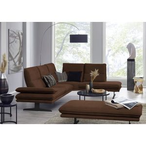 W.SCHILLIG Ecksofa "broadway, Designsofa, toller Sitzkomfort, zeitlos, elegant, L-Form", Sitztiefenverstellung, Kopfteil- & Seitenteilverstellung, Breite 284cm