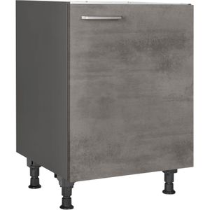 nobilia Spülenschrank ""Riva", Ausrichtung wählbar, vormontiert, in den Breiten", 45 und 60 cm, mit höhenverstellbaren Sockelfüßen