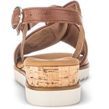 Gabor Sandalette "GENUA", Keilabsatz, Sommerschuh, Riemchensandale in Komfortweite G (=weit)