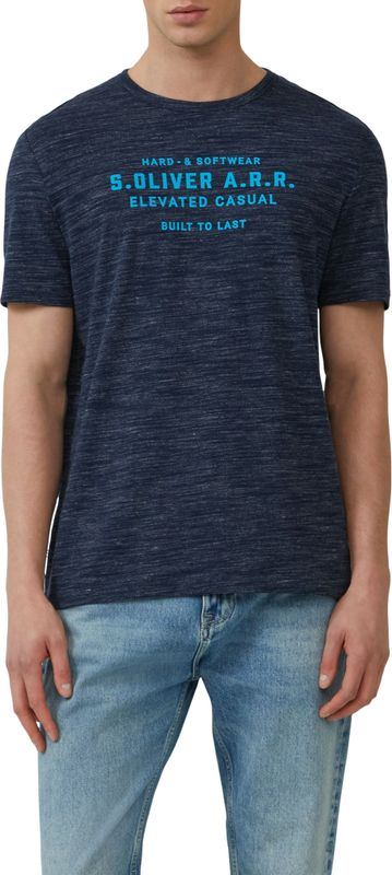 s.Oliver T-Shirt, melierte Optik