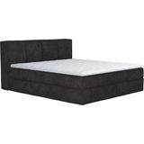 Home affaire Boxspringbett "Sacy", Boxbett inkl. Topper, 2 Matratzen, Härtegrade H2, H3 und H4 wählbar