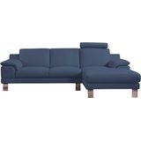 Egoitaliano Ecksofa "Shakira, Design und super Sitzkomfort auf hohem Niveau, tolle Details", mit Recamiere, L-Form, edle Füße
