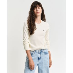 Gant Rundhalspullover "CLASSIC COTTON C-NECK", mit Zopfstrickmuster