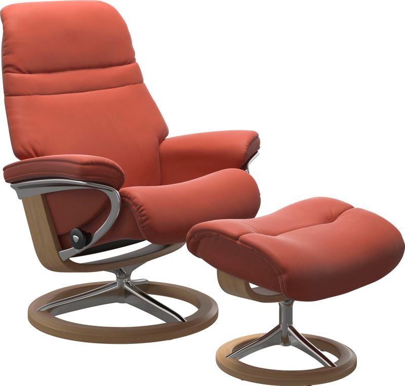 Stressless Fußhocker "Sunrise", mit Signature Base, Gestell Eiche