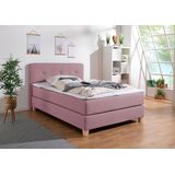 Home affaire Boxspringbett "Fargo", inkl. Topper, in 3 Matratzenarten, in Samt- oder Strukturstoff