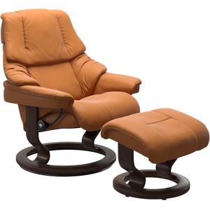 Stressless Relaxsessel "Reno", (Set, Relaxsessel mit Hocker), mit Hocker, mit Classic Base, Größe S, M & L, Gestell Wenge