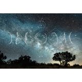 Architects Paper Fototapete "Atelier 47 Moon Phases 1", kontrastfarbene Details, Vlies, Wand, Schräge, Decke