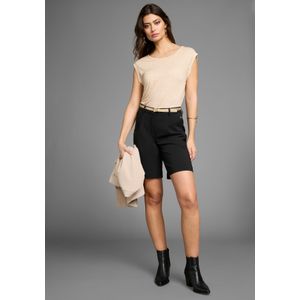 Laura Scott T-Shirt, figurumspielende Passform, gemustert, Rundhalsausschnitt