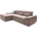 Die PlanBar Ecksofa "MP-IN16037 L-Form mit Kaltschaum-Polsterung", mit Sitztiefenverstellung & Zierkissen