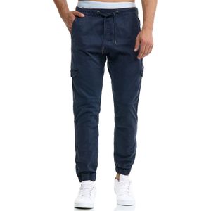 Indicode Cargohose "INLevi", mit seitlichen Cargotaschen und elastischen Bündchen