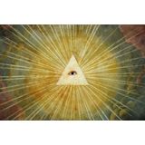 Papermoon Fototapete "Abstrakt Dreieick mit Auge"