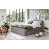 Home affaire Boxspringbett "Sacy", Boxbett inkl. Topper, 2 Matratzen, Härtegrade H2, H3 und H4 wählbar