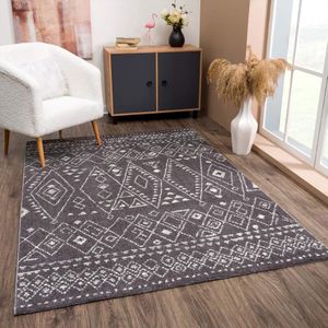 Carpet City Teppich "April 2292", rechteckig, 10 mm Höhe, Läufer, weich durch Microfaser, Boho Ethno Look, Wohnzimmer