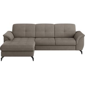 sit&more Ecksofa "Zora L-Form", wahlweise mit Bettfunktion und Bettkasten