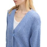TOM TAILOR Denim Cardigan, mit Strickstruktur und Knopfleiste