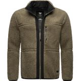 Ragwear Plüschjacke "Noory", ohne Kapuze, Herren Basic Teddy-Fleece Jacke