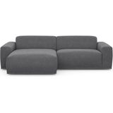 TRENDMANUFAKTUR Ecksofa "Braga, mit hochwertigem Kaltschaum, L-Form, in Cord erhältlich", (2 St.), modernes Sofa, Couch mit hohem Sitzkomfort, 255/72/160 cm (B/H/T)