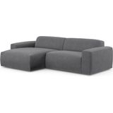TRENDMANUFAKTUR Ecksofa "Braga, mit hochwertigem Kaltschaum, L-Form, in Cord erhältlich", (2 St.), modernes Sofa, Couch mit hohem Sitzkomfort, 255/72/160 cm (B/H/T)
