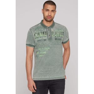 CAMP DAVID Poloshirt, mit Logo Print