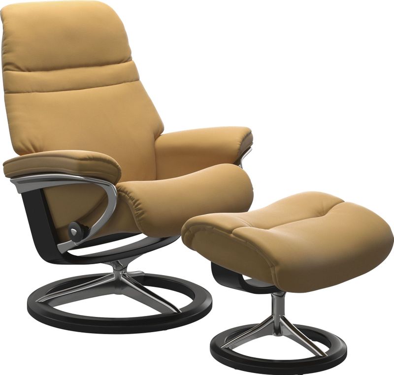 Stressless Fußhocker "Sunrise", mit Signature Base, Gestell Schwarz