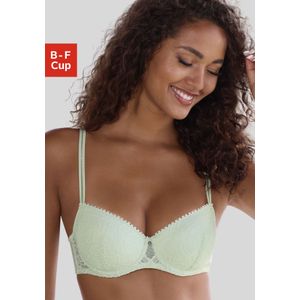 LASCANA Schalen-BH, mit Bügel aus blumiger Jacquardspitze, sexy Dessous