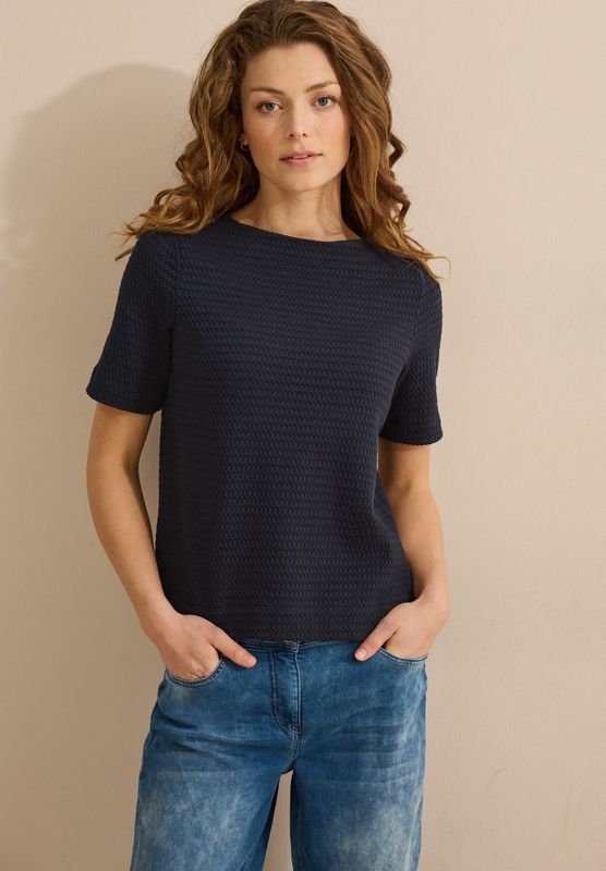 Cecil T-Shirt, im soften Baumwoll-Mix