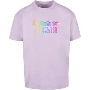 Merchcode T-Shirt "Merchcode Herren Summer And Chill Rainbow Heavy Oversized Tee", (1 tlg.)