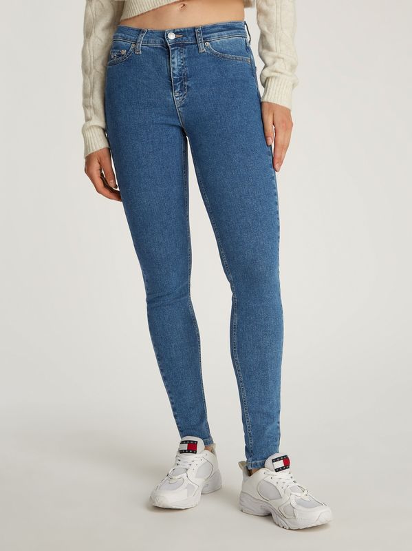 Tommy Jeans Skinny-fit-Jeans "Nora Mid Rise Skinny Fit", mit Waschung, mit Logo-Badge