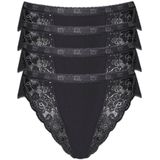 sloggi Tai-Slip "Chic Tai 4P", (4er Pack), Damenslip mit elastischen Spitzeneinsätzen