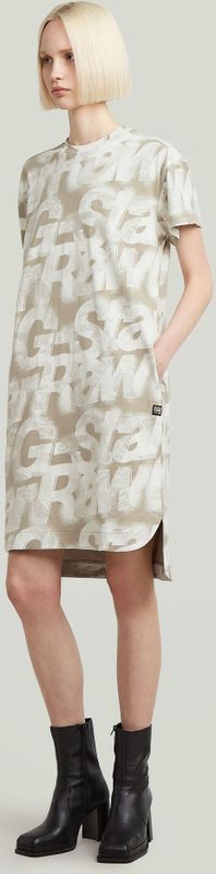 G-STAR Shirtkleid "Printed loose t-shirt dress", mit durchgängigem Print