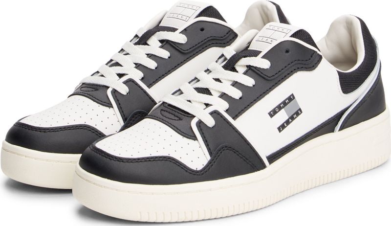Tommy Jeans Sneaker "TJM RETRO BASKET", Freizeitschuh, Halbschuh, Schnürer mit Kontrast-Details