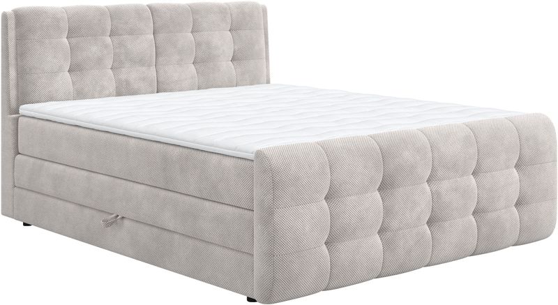 COTTA Boxspringbett "Fort mit Bettkasten, inkl. Topper", erhältlich in verschiedenen Breiten (160cm, 180cm & 200cm)