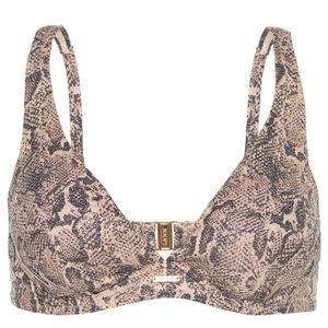JOOP Triangel-Bikini-Top "Python", Animal-Print mit Glanz-Effekt, mit Bügel
