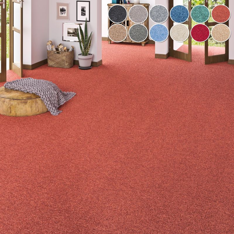 my home Teppichboden "Fortis, Schlinge, Made in Netherlands", rechteckig, 5 mm Höhe, meliert, Breite 400 cm, Wohnzimmer, strapazierfähig