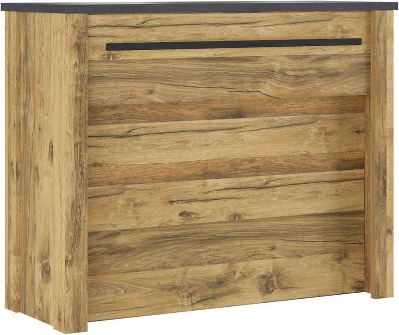Home affaire Barschrank "York, moderne Küchentheke im Industrialdesign", mit Handtuchstange aus Metall, ausreichend Stauraum, 130 cm breit