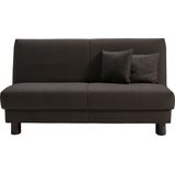 ell + ell Schlafsofa "Enny", Liegefläche Breite 155 cm, Liegehöhe 40 cm, Füße schwarz, Rückenlehne
