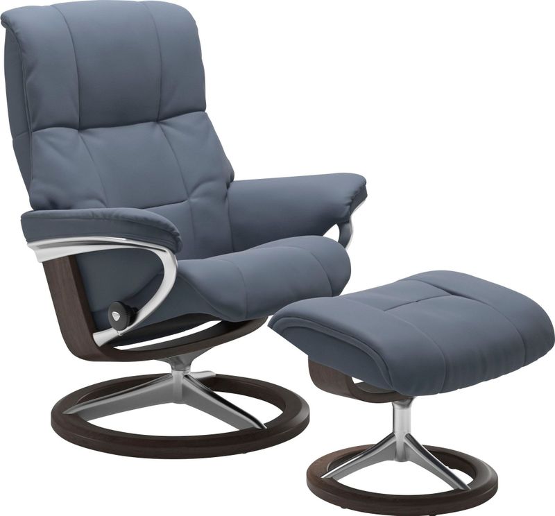 Stressless Relaxsessel "Mayfair", (Set, Relaxsessel mit Hocker), mit Hocker, mit Signature Base, Größe S, M & L, Gestell Wenge