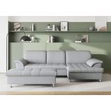 DOMO collection Ecksofa Franzi, wahlweise mit Bettfunktion, Bettkasten und Kopfteilverstellung