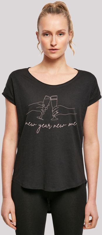 F4NT4STIC T-Shirt "Silvester Party new year new me", Print