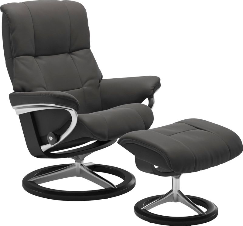 Stressless Relaxsessel "Mayfair", (Set, Relaxsessel mit Hocker), mit Hocker, mit Signature Base, Größe S, M & L, Gestell Schwarz
