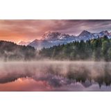 Papermoon Fototapete "Photo-Art ANDREAS WONISCH, SONNENAUFGANG AM SEE"