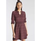 AJC Jerseykleid, ausgestellt, aus Single Jersey, mit V-Ausschnitt, 3/4-Ärmel